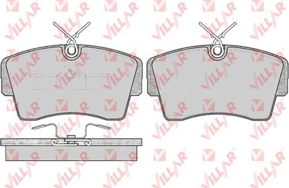 Villar 626.0262 - Kit de plaquettes de frein, frein à disque cwaw.fr