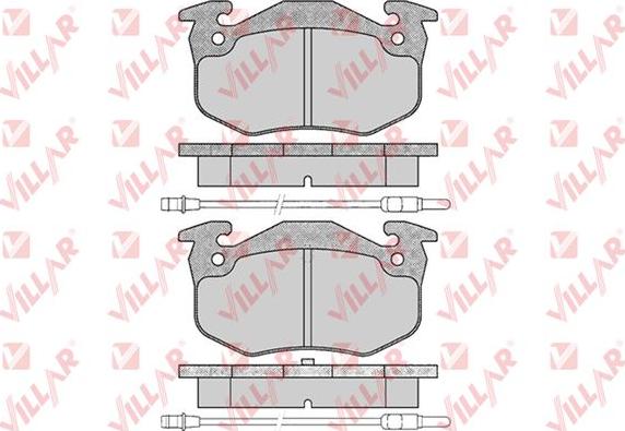 Villar 626.0201 - Kit de plaquettes de frein, frein à disque cwaw.fr