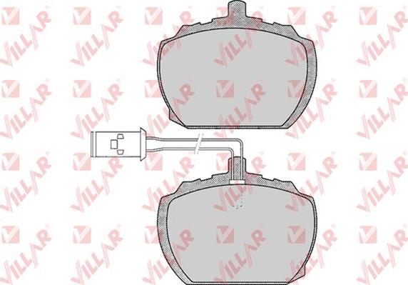 Villar 626.0212 - Kit de plaquettes de frein, frein à disque cwaw.fr