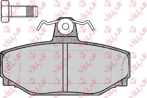 Villar 626.0217 - Kit de plaquettes de frein, frein à disque cwaw.fr