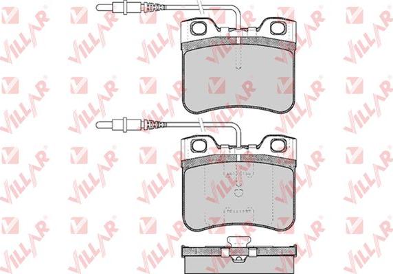 Villar 626.0283 - Kit de plaquettes de frein, frein à disque cwaw.fr