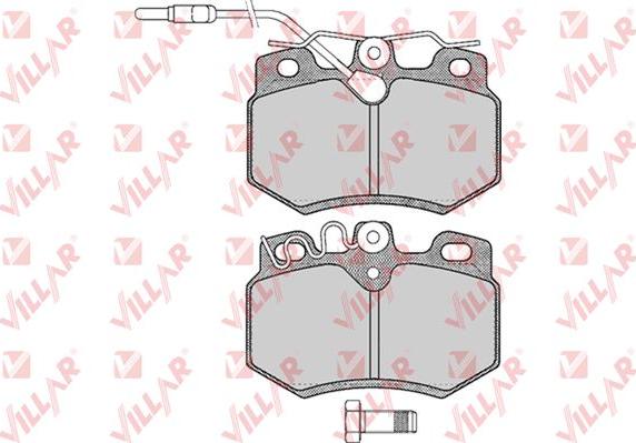 Villar 626.0282 - Kit de plaquettes de frein, frein à disque cwaw.fr