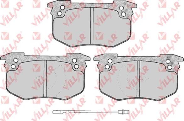 Villar 626.0229 - Kit de plaquettes de frein, frein à disque cwaw.fr