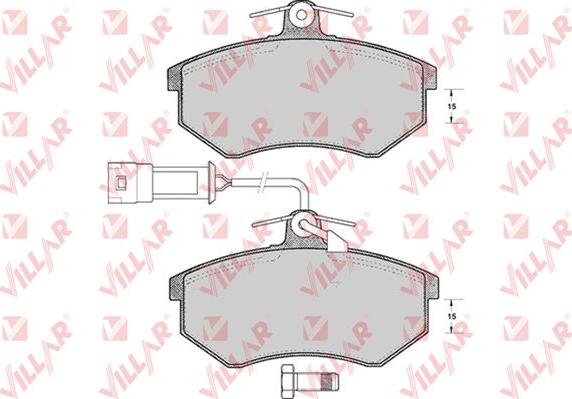 Villar 626.0221 - Kit de plaquettes de frein, frein à disque cwaw.fr