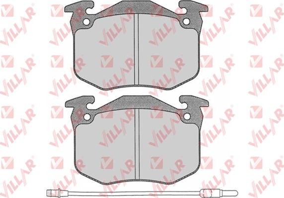 Villar 626.0228 - Kit de plaquettes de frein, frein à disque cwaw.fr