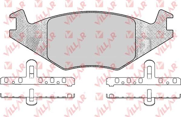 Villar 626.0223 - Kit de plaquettes de frein, frein à disque cwaw.fr