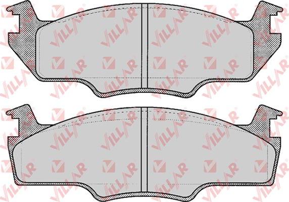 Villar 626.0227 - Kit de plaquettes de frein, frein à disque cwaw.fr