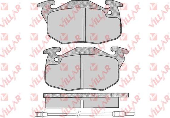 Villar 626.0271 - Kit de plaquettes de frein, frein à disque cwaw.fr