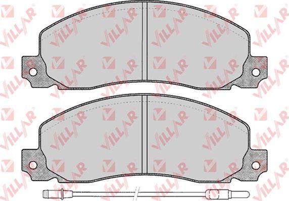 Villar 626.0278 - Kit de plaquettes de frein, frein à disque cwaw.fr