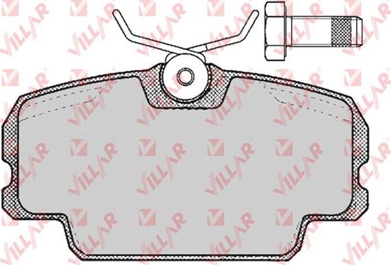 Villar 626.0273 - Kit de plaquettes de frein, frein à disque cwaw.fr