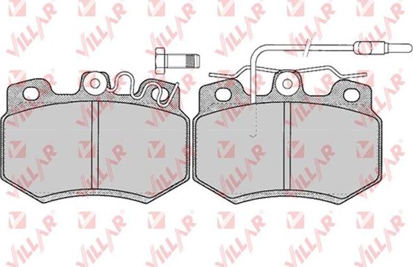 Villar 626.0272 - Kit de plaquettes de frein, frein à disque cwaw.fr