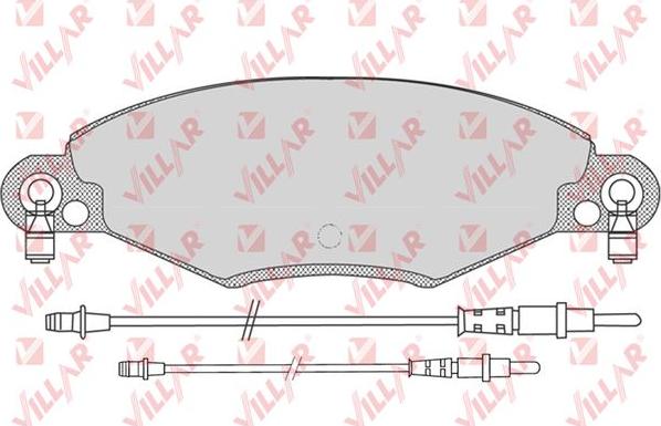 Villar 626.0799 - Kit de plaquettes de frein, frein à disque cwaw.fr