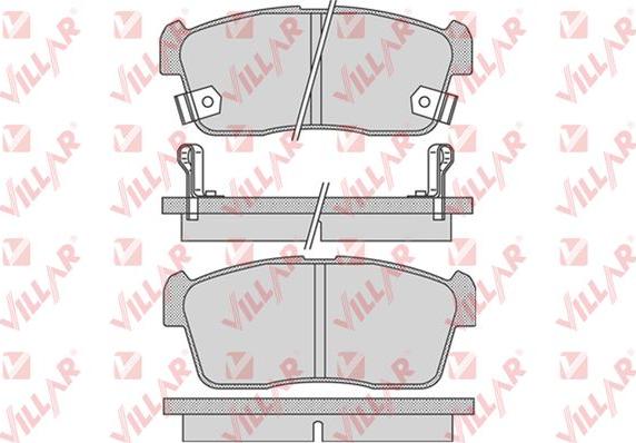 Villar 626.0796 - Kit de plaquettes de frein, frein à disque cwaw.fr