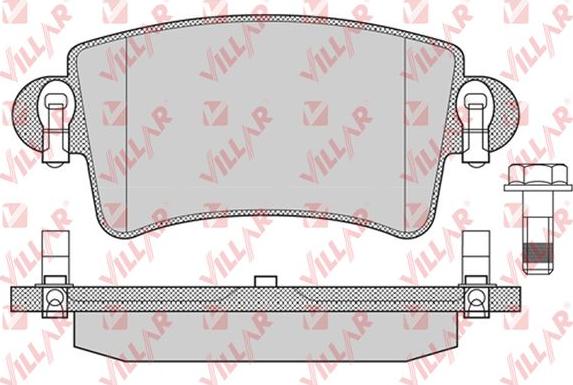 Villar 626.0791 - Kit de plaquettes de frein, frein à disque cwaw.fr