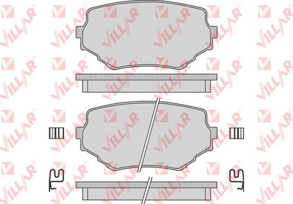 Villar 626.0798 - Kit de plaquettes de frein, frein à disque cwaw.fr