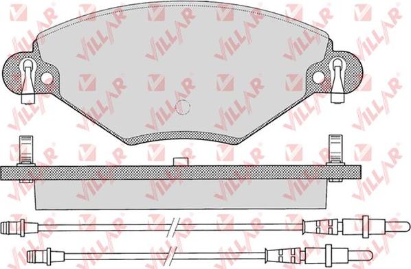 Villar 626.0793 - Kit de plaquettes de frein, frein à disque cwaw.fr