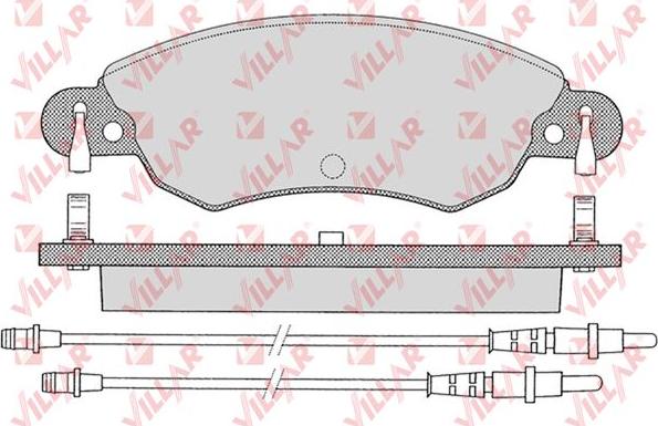 Villar 626.0792 - Kit de plaquettes de frein, frein à disque cwaw.fr