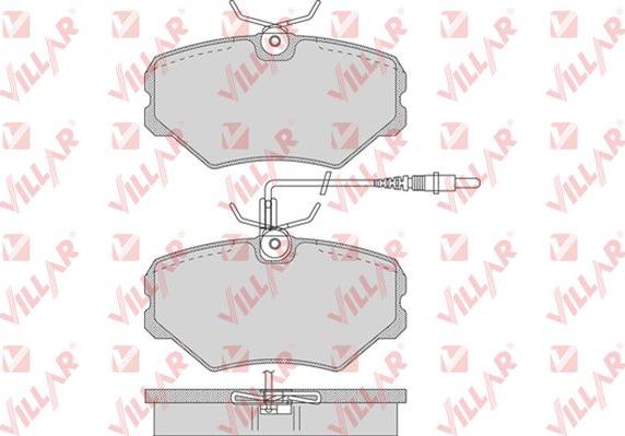 Villar 626.0748 - Kit de plaquettes de frein, frein à disque cwaw.fr