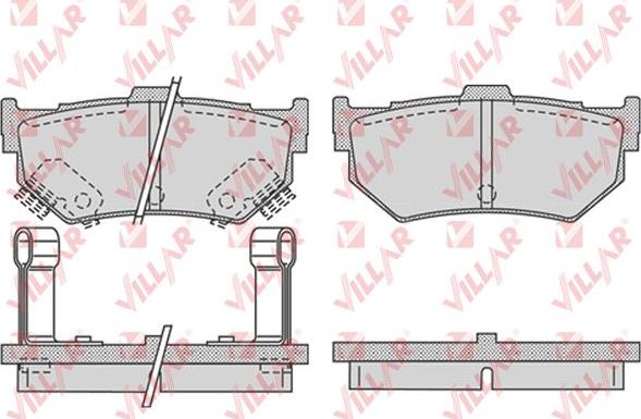 Villar 626.0751 - Kit de plaquettes de frein, frein à disque cwaw.fr