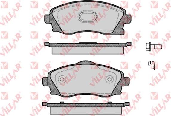 Villar 626.0758 - Kit de plaquettes de frein, frein à disque cwaw.fr