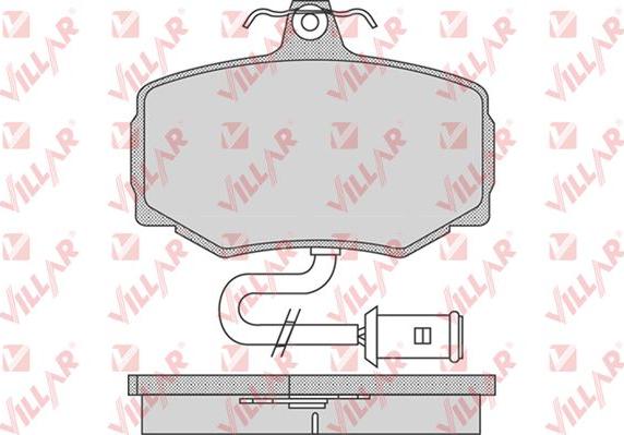 Villar 626.0752 - Kit de plaquettes de frein, frein à disque cwaw.fr