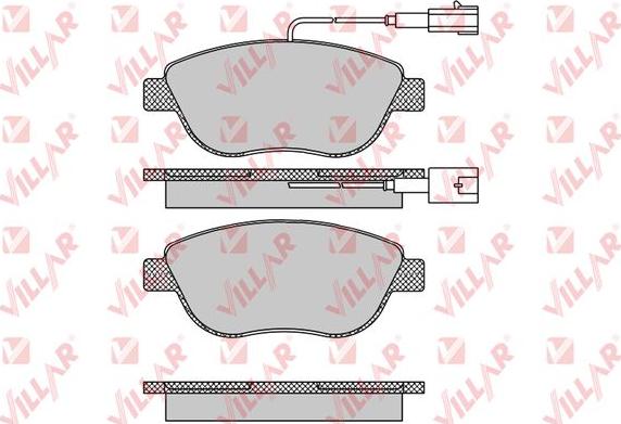 Villar 626.0764 - Kit de plaquettes de frein, frein à disque cwaw.fr