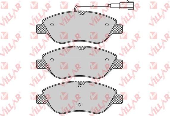 Villar 626.0765 - Kit de plaquettes de frein, frein à disque cwaw.fr