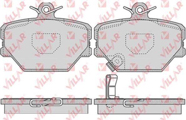 Villar 626.0761 - Kit de plaquettes de frein, frein à disque cwaw.fr