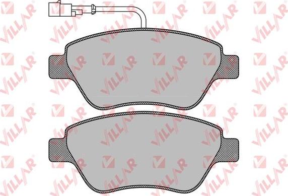 Villar 626.0763 - Kit de plaquettes de frein, frein à disque cwaw.fr