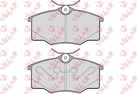 Villar 626.0762 - Kit de plaquettes de frein, frein à disque cwaw.fr