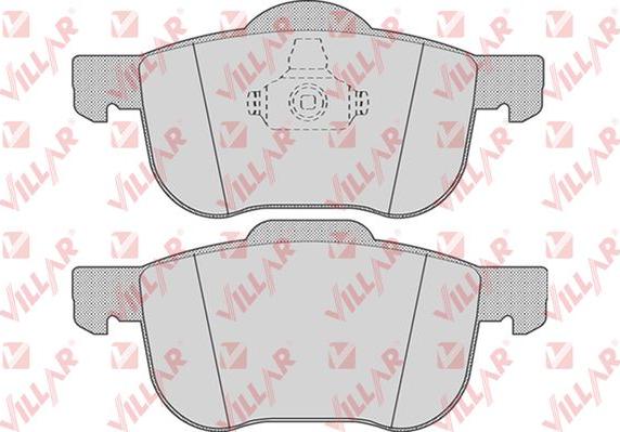 Villar 626.0704 - Kit de plaquettes de frein, frein à disque cwaw.fr