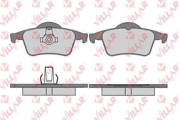 Villar 626.0705 - Kit de plaquettes de frein, frein à disque cwaw.fr