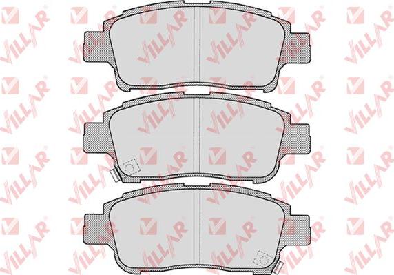 Villar 626.0700 - Kit de plaquettes de frein, frein à disque cwaw.fr