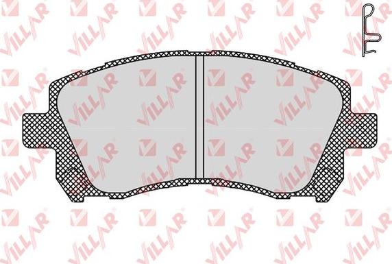 Villar 626.0713 - Kit de plaquettes de frein, frein à disque cwaw.fr