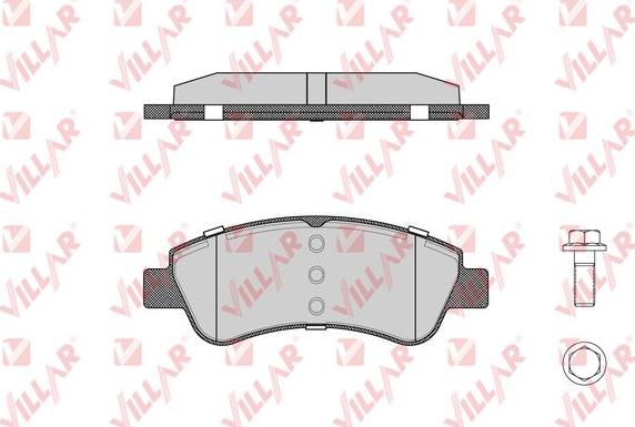 Villar 626.0802 - Kit de plaquettes de frein, frein à disque cwaw.fr