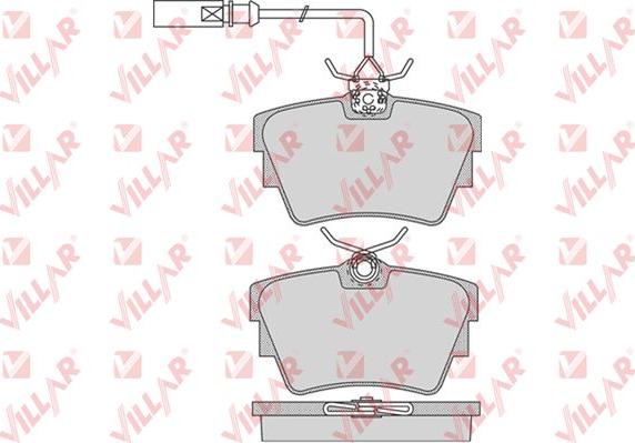 Villar 626.0786 - Kit de plaquettes de frein, frein à disque cwaw.fr