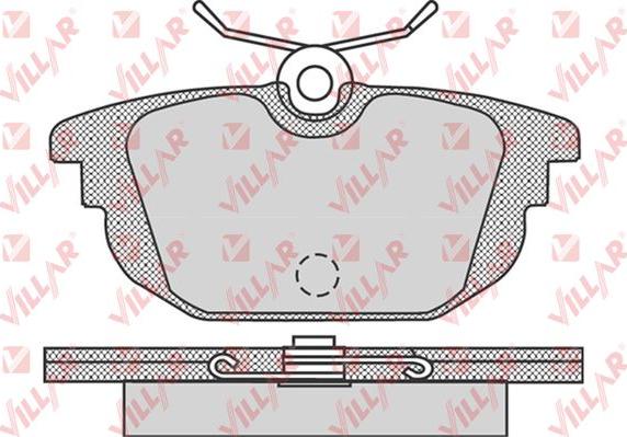 Villar 626.0736 - Kit de plaquettes de frein, frein à disque cwaw.fr