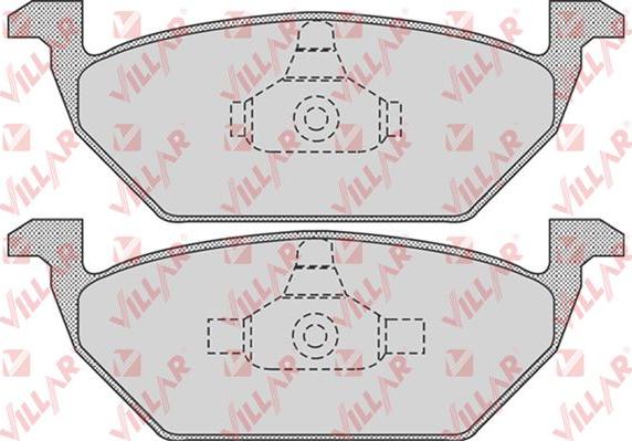 Villar 626.0730 - Kit de plaquettes de frein, frein à disque cwaw.fr