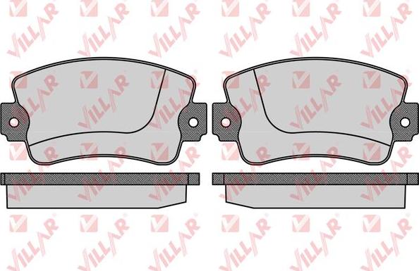 Villar 626.0731 - Kit de plaquettes de frein, frein à disque cwaw.fr