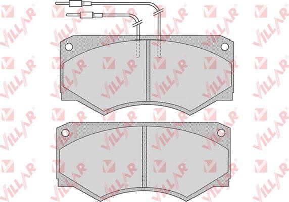 Villar 626.0733 - Kit de plaquettes de frein, frein à disque cwaw.fr