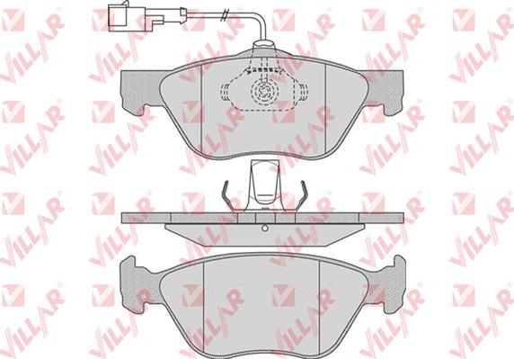 Villar 626.0720 - Kit de plaquettes de frein, frein à disque cwaw.fr