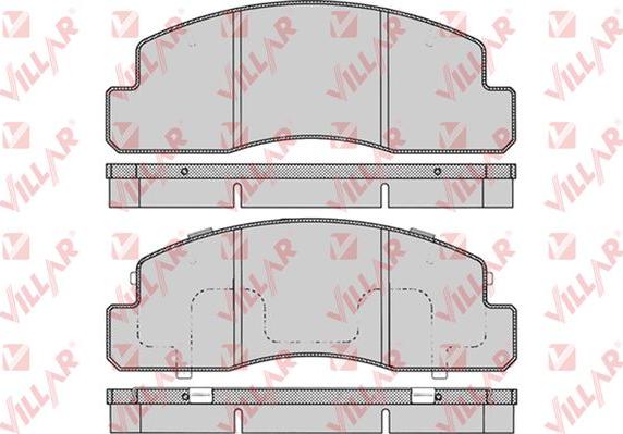 Villar 626.0723 - Kit de plaquettes de frein, frein à disque cwaw.fr