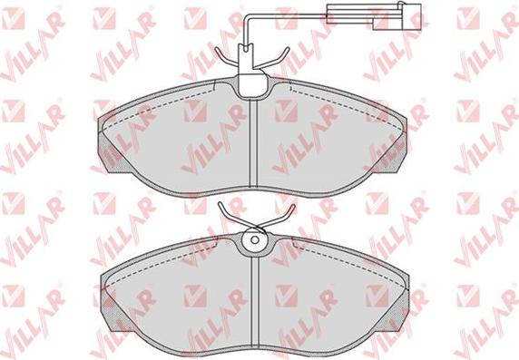 Villar 626.0774 - Kit de plaquettes de frein, frein à disque cwaw.fr