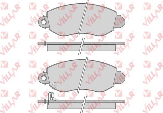 Villar 626.0775 - Kit de plaquettes de frein, frein à disque cwaw.fr