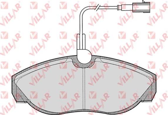 Villar 626.0773 - Kit de plaquettes de frein, frein à disque cwaw.fr