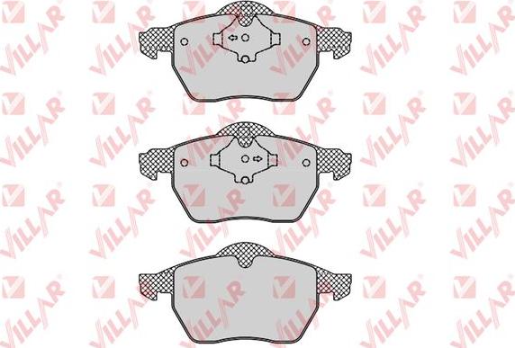 Villar 626.0772 - Kit de plaquettes de frein, frein à disque cwaw.fr