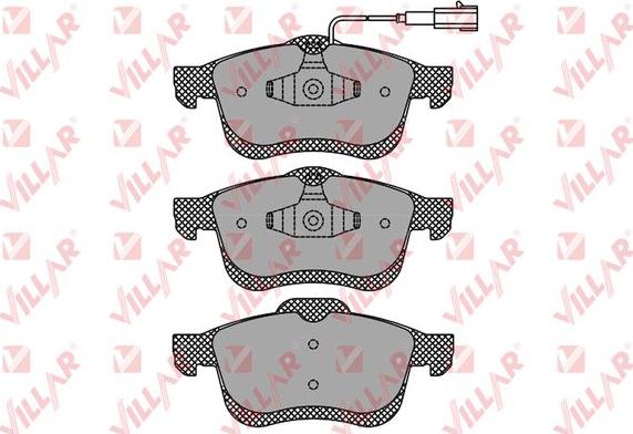 Villar 626.1494 - Kit de plaquettes de frein, frein à disque cwaw.fr