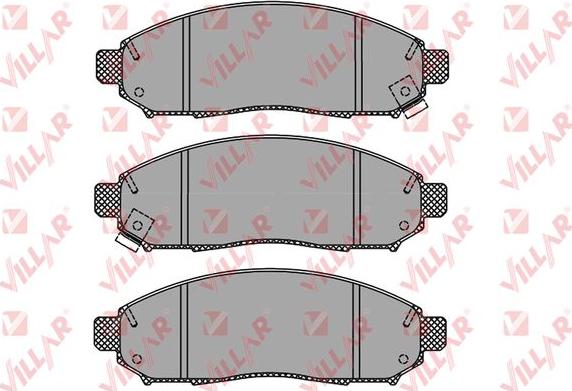 Villar 626.1495 - Kit de plaquettes de frein, frein à disque cwaw.fr