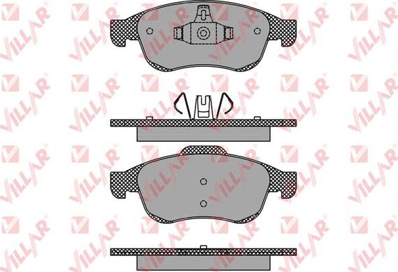 Villar 626.1493 - Kit de plaquettes de frein, frein à disque cwaw.fr