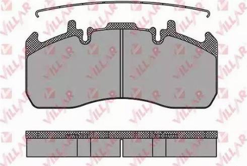 Villar 626.1492 - Kit de plaquettes de frein, frein à disque cwaw.fr